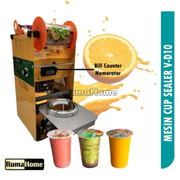 Mesin Press Gelas Plastik / Cup Sealer Manual All Size Vipoo – Garansi 1 Tahun