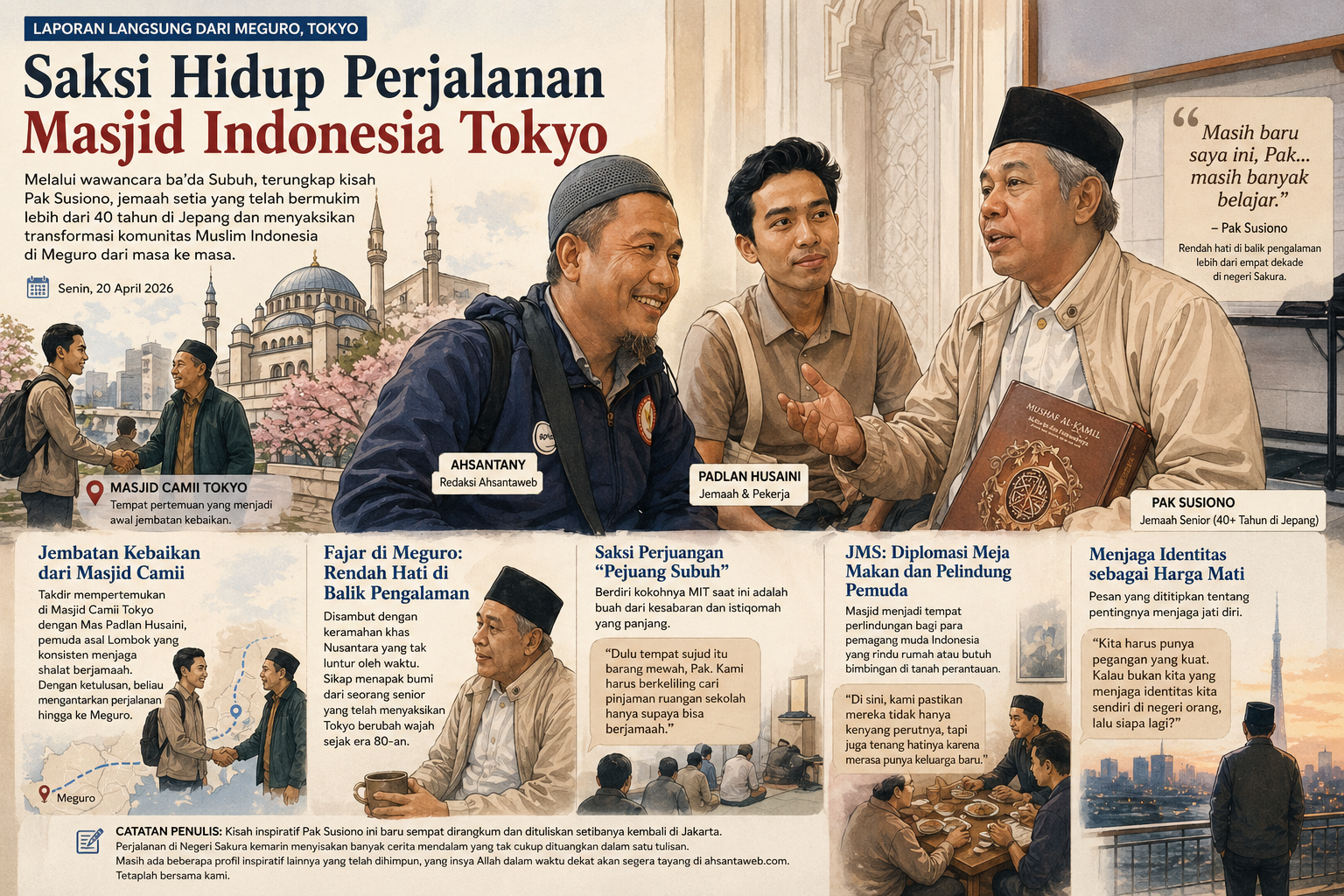 Saksi Hidup Masjid Indonesia Tokyo: Kisah Pak Susiono di Meguro