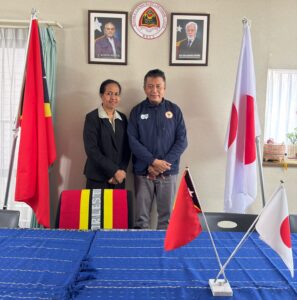 Bersama dubes Timor Leste untuk Jepang