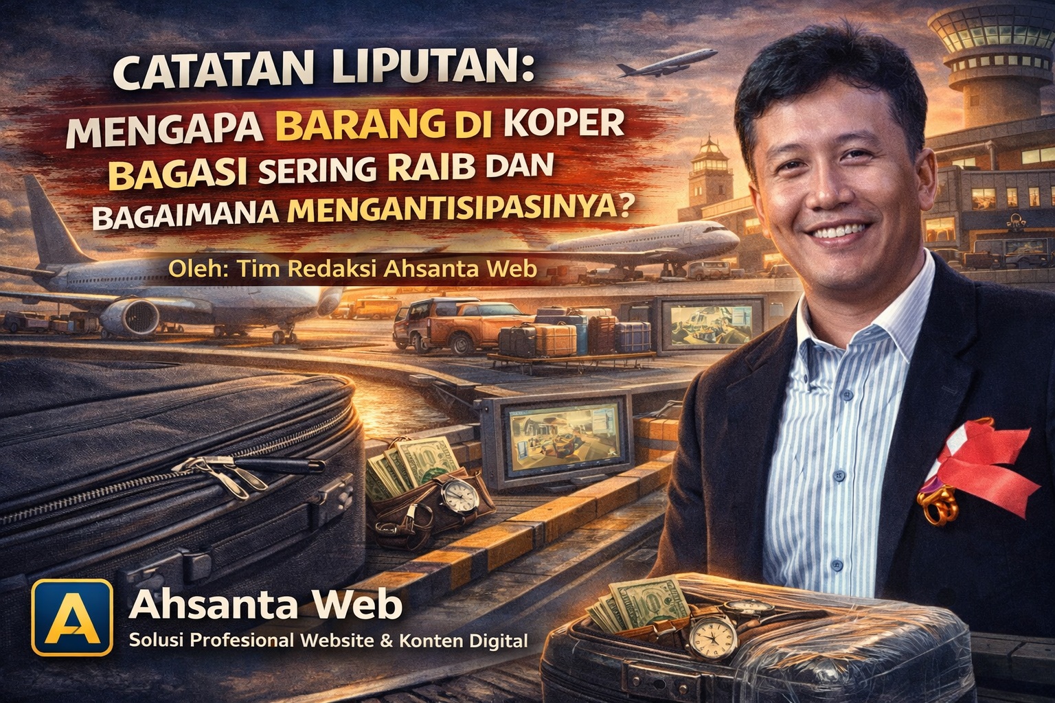 Tips Aman Amankan Koper di Bagasi Pesawat - Catatan Ahsanta Web