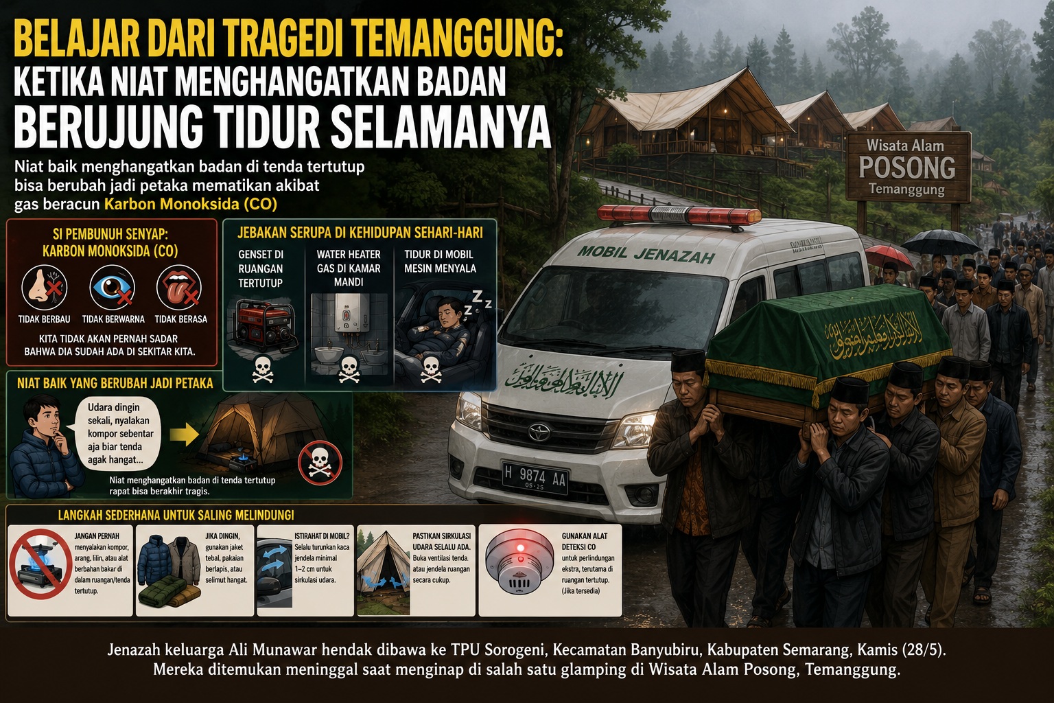 Ilustrasi Bahaya Gas Karbon Monoksida