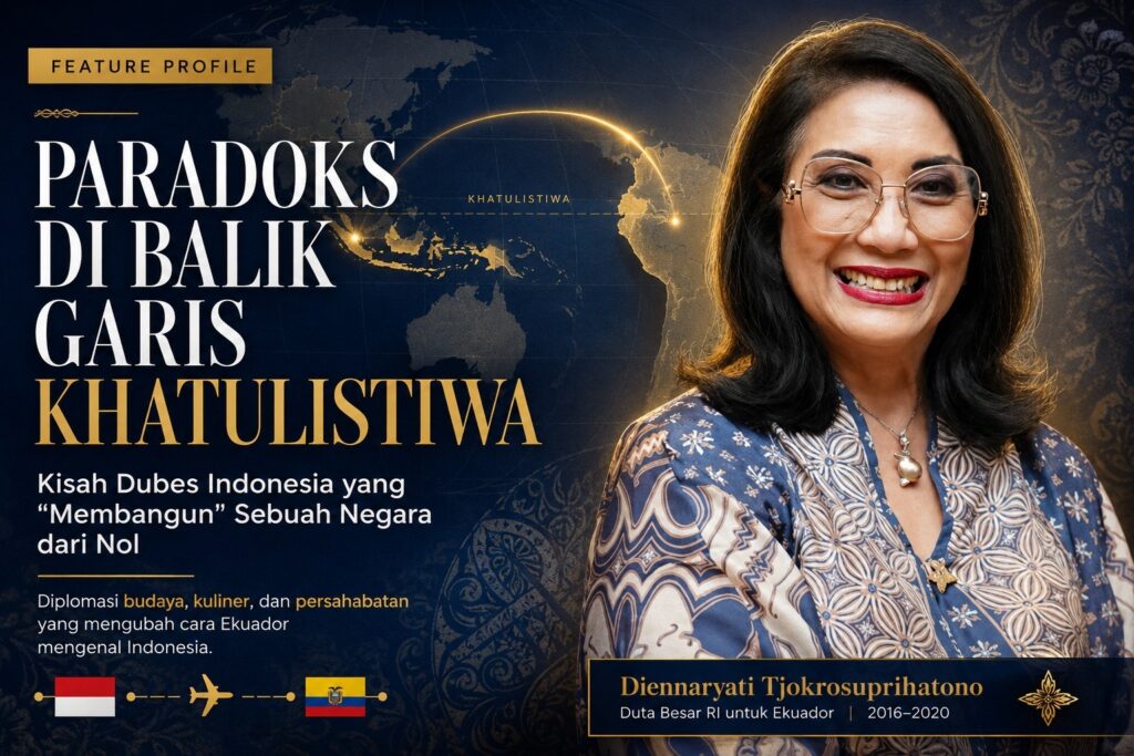 Kisah inspiratif Dubes RI Diennaryati Tjokrosuprihatono membangun citra Indonesia di Ekuador melalui diplomasi budaya, kuliner, dan persahabatan.