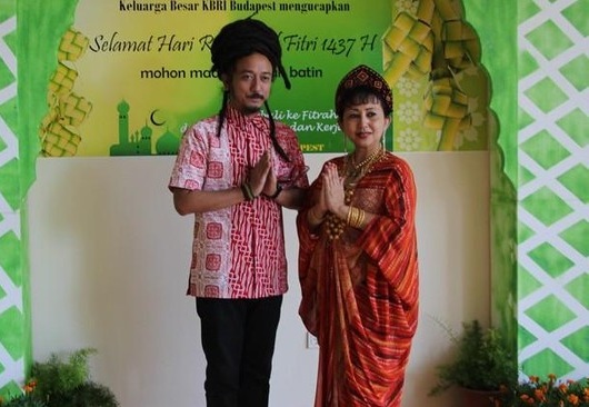 Ras Muhamad memeriahkan perayaan Idulfitri masyarakat Indonesia di KBRI Budapest