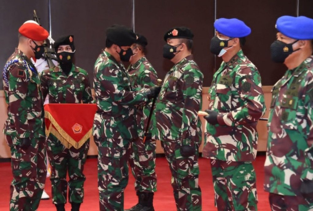 Pelantikan Laksamana Muda TNI Nazali Lempo sebagai Komandan Puspom TNI