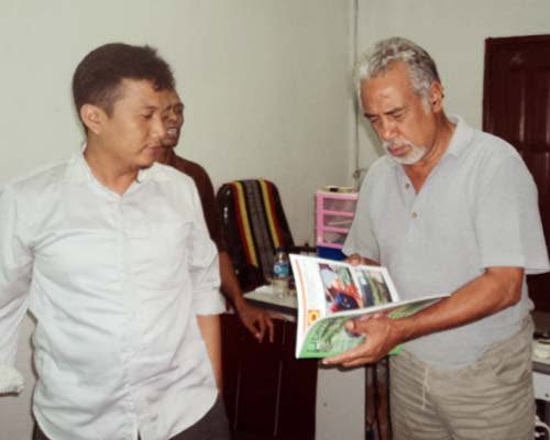 Penulis bertemu Xanana Gusmão, 2011