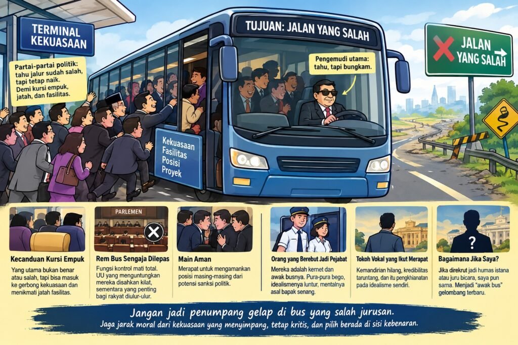 Penumpang Gelap di Bus yang Salah Jurusan
